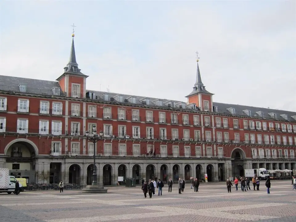 Imagen de archivo de la Plaza Mayor de Madrid.