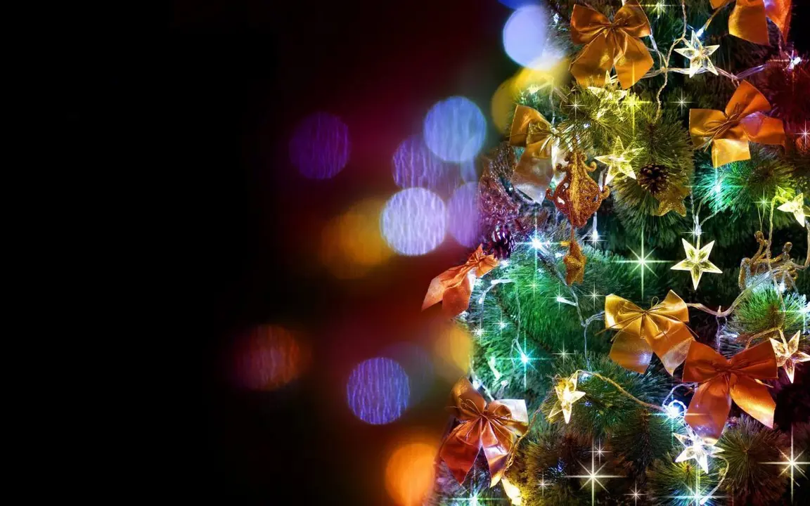 &Aacute;rbol de Navidad con luces