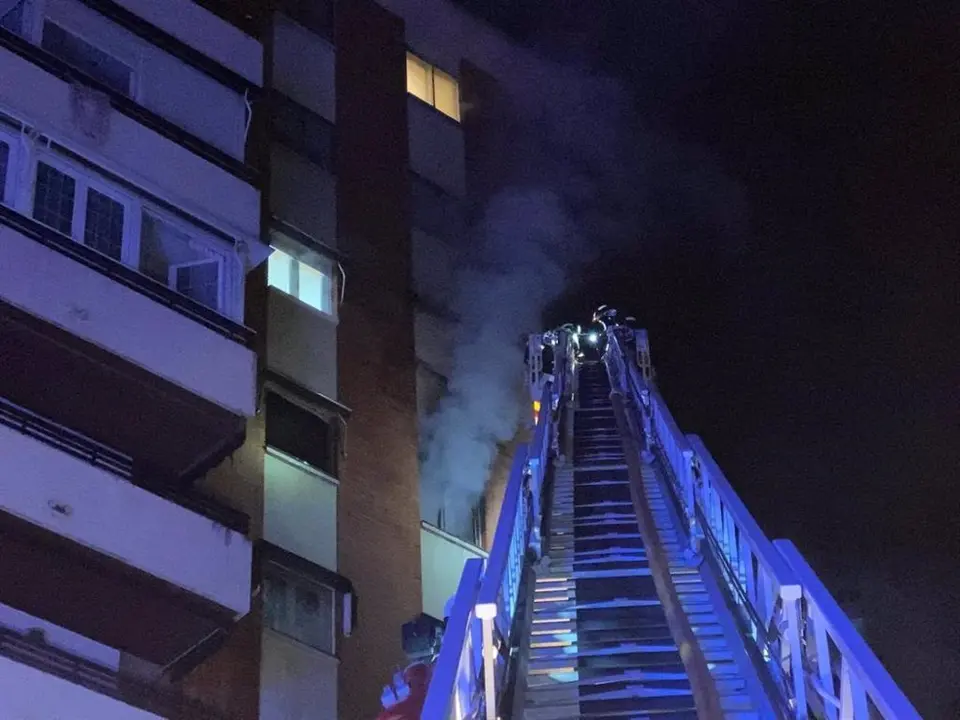Incendio en llamas en Fuencarral