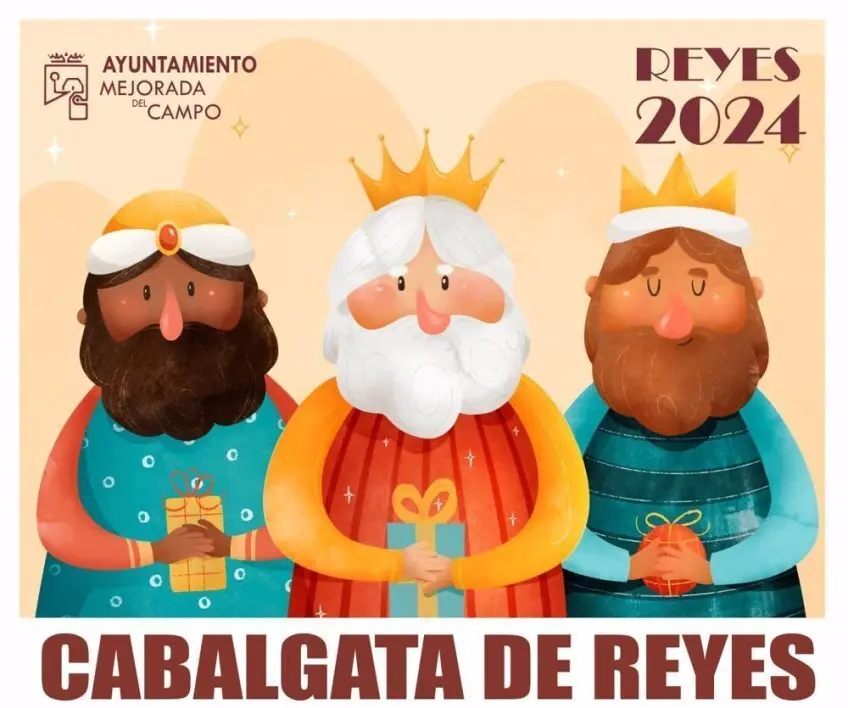Cartel de la cabalgata de Reyes Magos de Mejorada del Campo