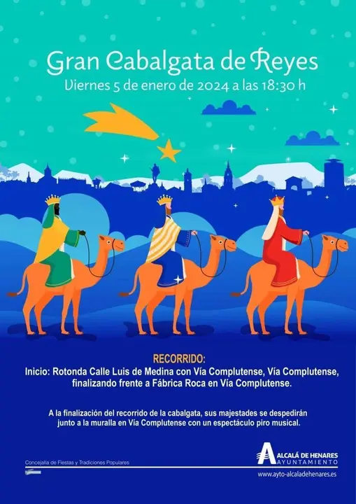 Cartel de la Cabalgata de Alcal&aacute;