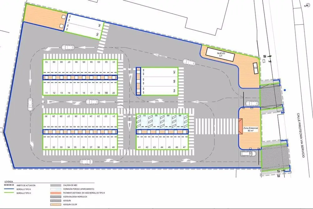 Mapa de la electrolinera callejera m&aacute;s grande que implantar&aacute; Madrid este 2024 en Vic&aacute;lvaro
