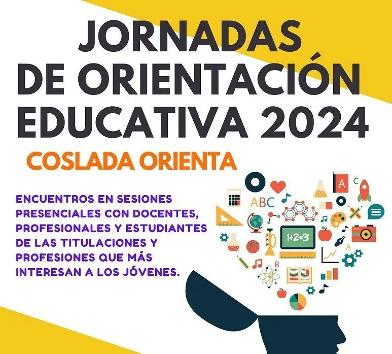 Cartel de las Jornadas de Orientaci&oacute;n Educativa 2024 en Coslada
