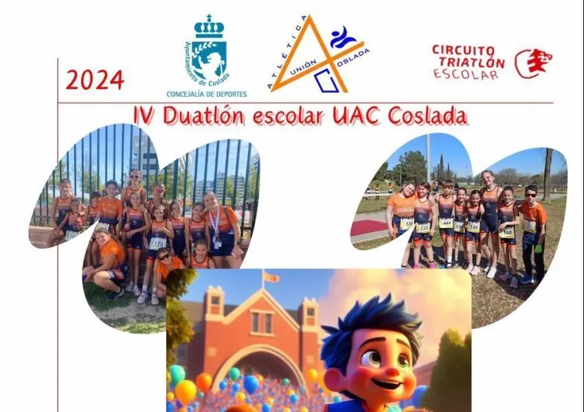 Cartel del Duatl&oacute;n Escolar de Coslada