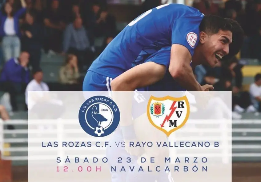 Partido solidario entre el C.F. Las Rozas y el Rayo Vallecano B