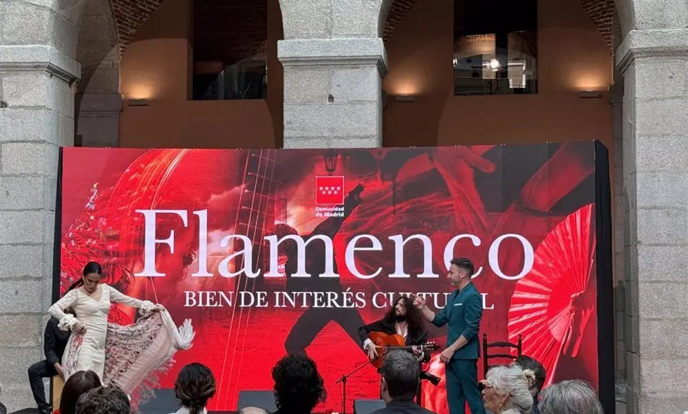 Cartel de la Comunidad de Madrid del flamenco como Bien de Inter&eacute;s Cultural