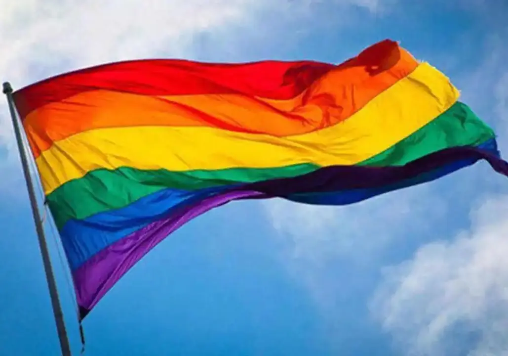 Bandera LGTB onde&aacute;ndose