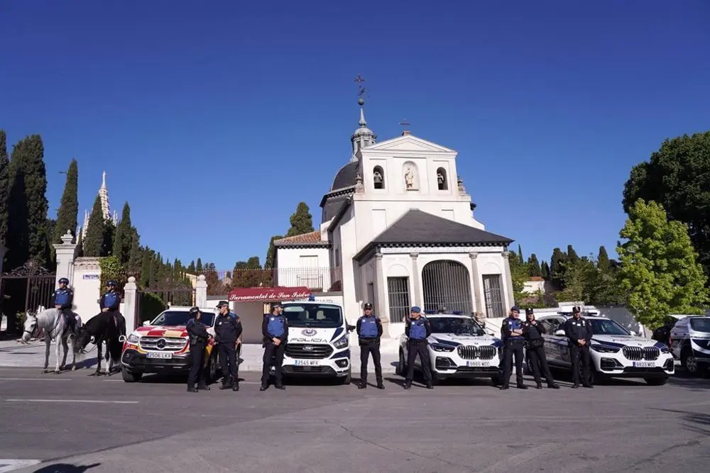Diispositivo especial de seguridad por las fiestas de San Isidro en Madrid
