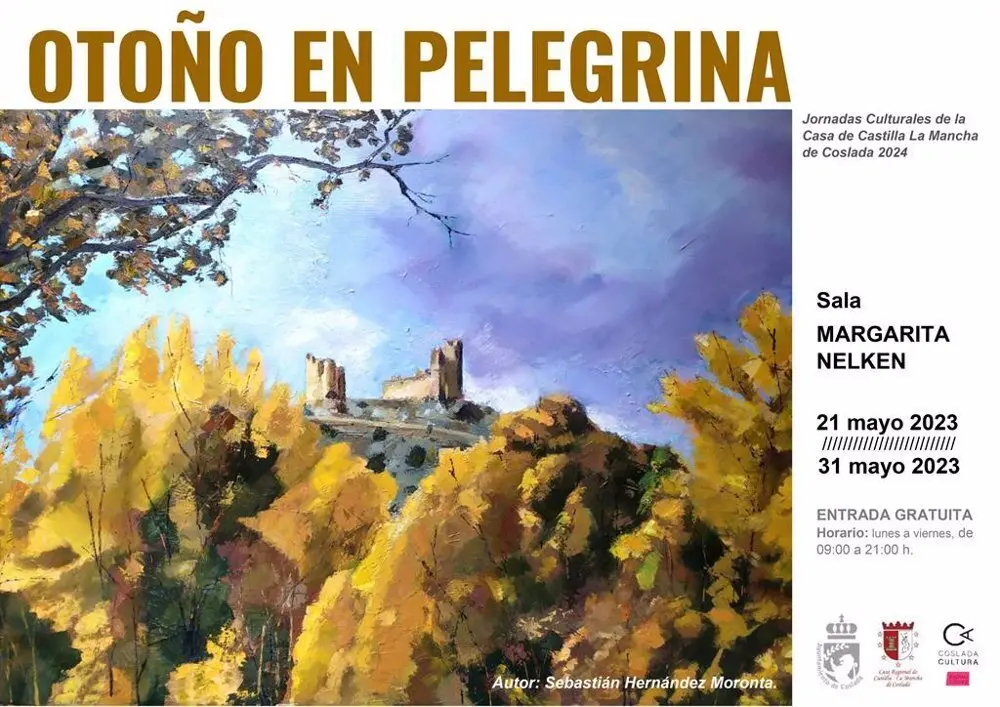 Cartel de la exposici&oacute;n "Oto&ntilde;o en Pelegrina" en Coslada