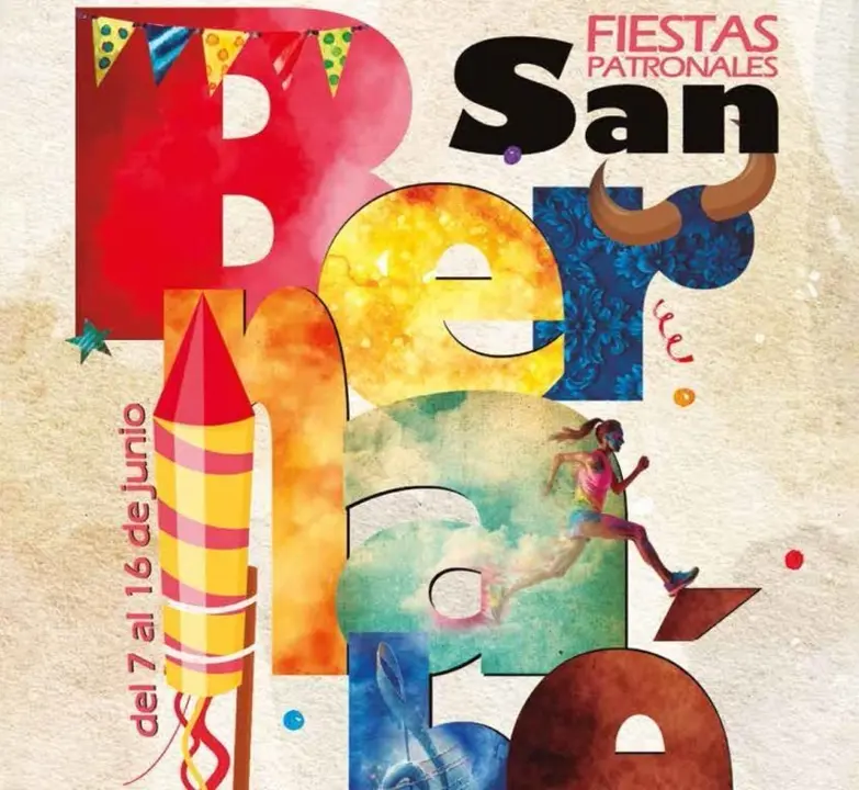 Cartel de las fiestas de El Escorial.