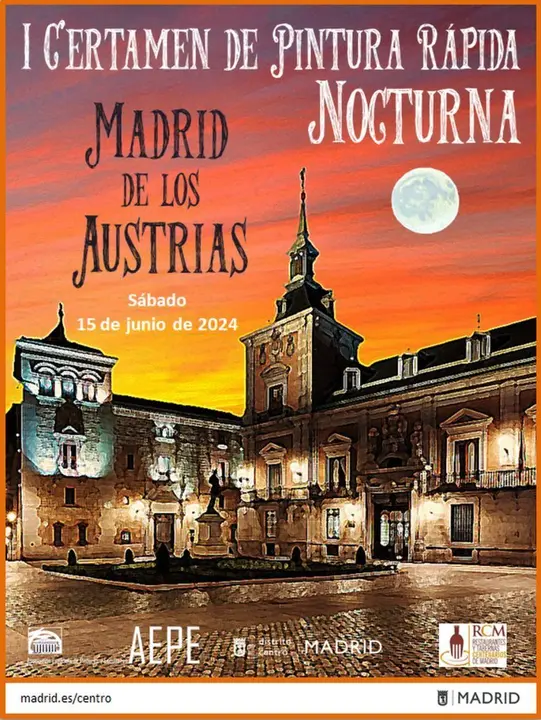 El 1&ordm; Certamen de Pintura R&aacute;pida Nocturna 'Madrid de los Austrias' se celebrar&aacute; el  15 de junio   