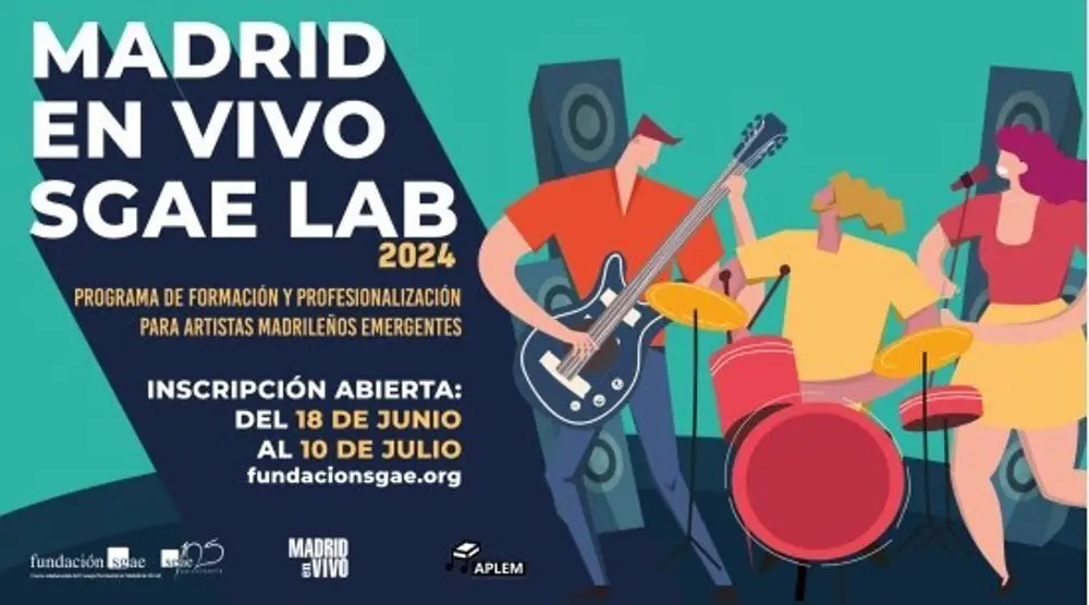 Madrid en Vivo SGAELab ofrece a grupos y autores de m&uacute;sica un itinerario formativo de 8 semanas