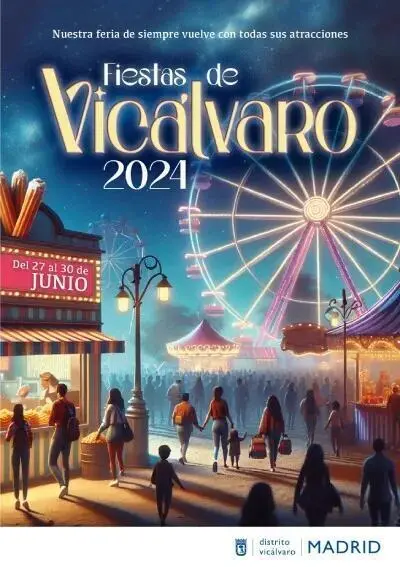 Cartel fiestas Vicalvaro 2024.