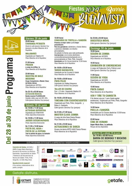 Programaci&oacute;n Buenavista getafe