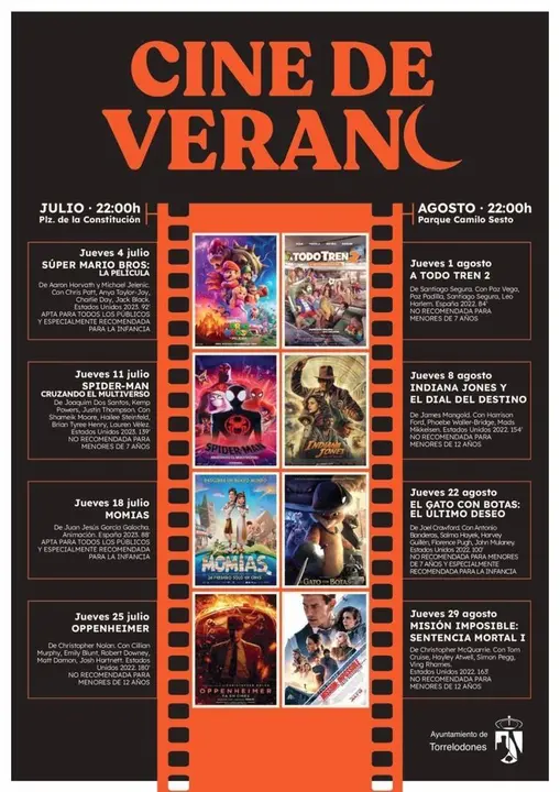 La Plaza de la Constituci&oacute;n y el Parque Camilo Sesto de Torrelodones se convierten en cines al aire libre