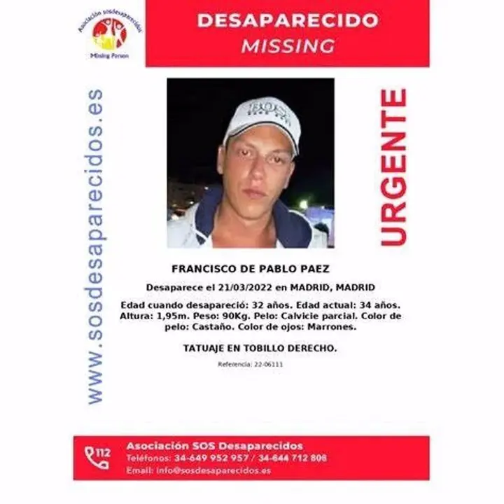 Cartel Francis desaparecido