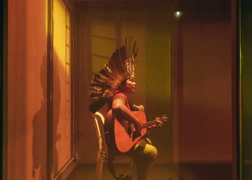 Obra de teatro indigenas del Amazonas