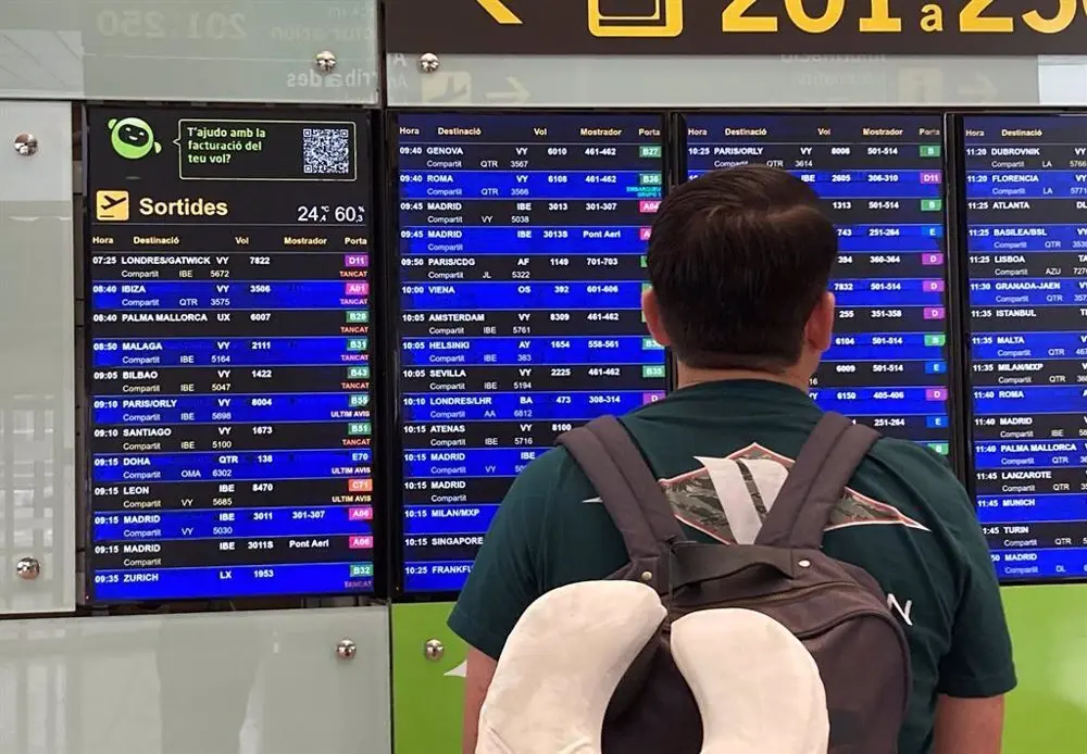 Pantalla aeropuerto