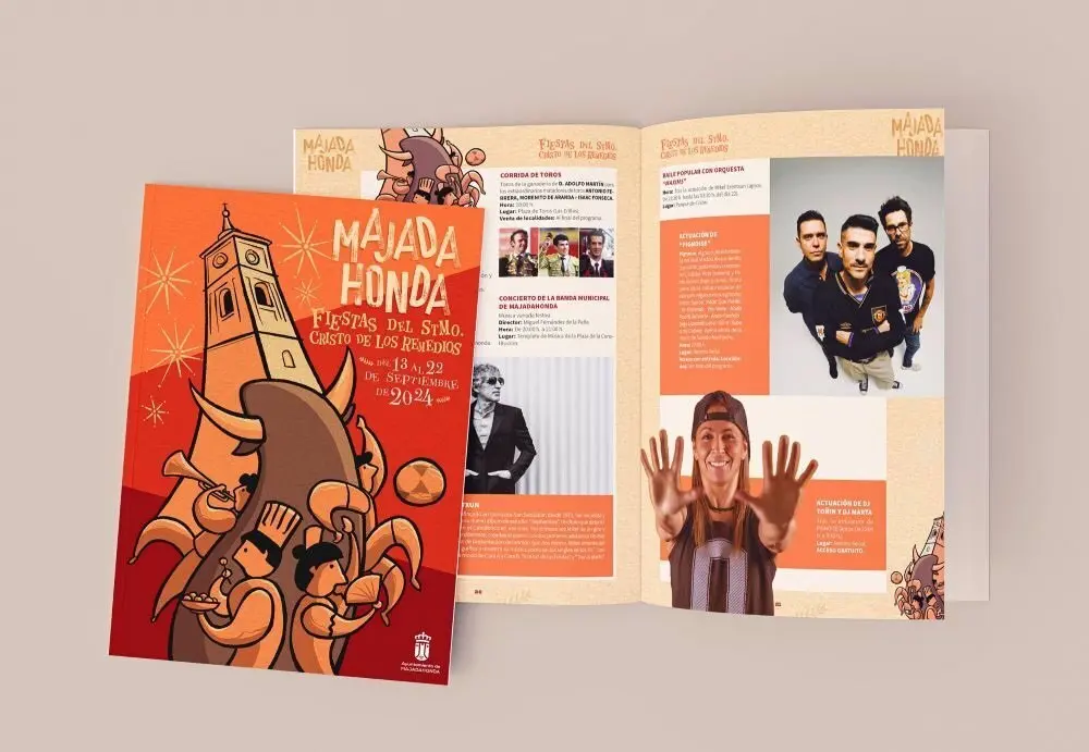 Folletos promocionales de las fiestas de Majadahonda
