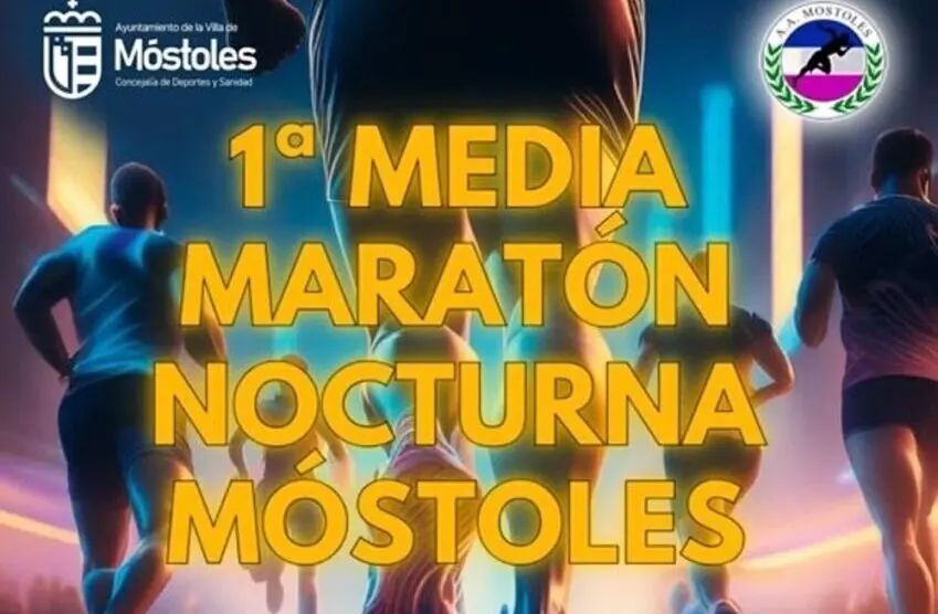 Cartel promocional de la Media Marat&oacute;n de M&oacute;stoles