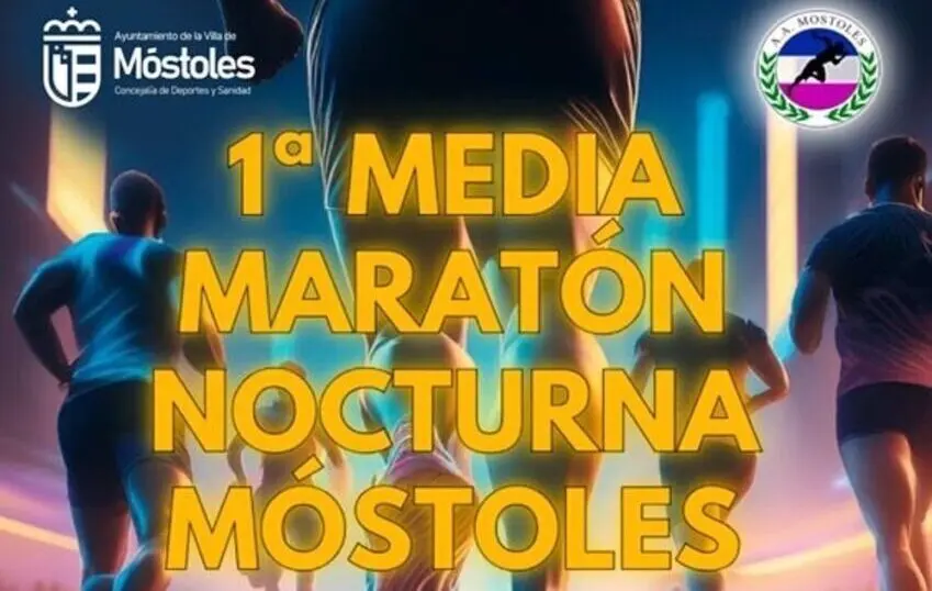 Cartel promocional de la Media Marat&oacute;n de M&oacute;stoles