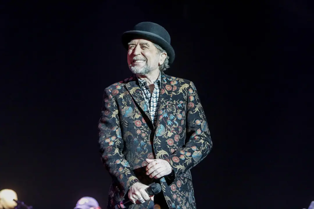 El cantante Joaqu&iacute;n Sabina, durante su actuaci&oacute;n en el WiZink Center de Madrid el pasado 20 de enero de 2020.