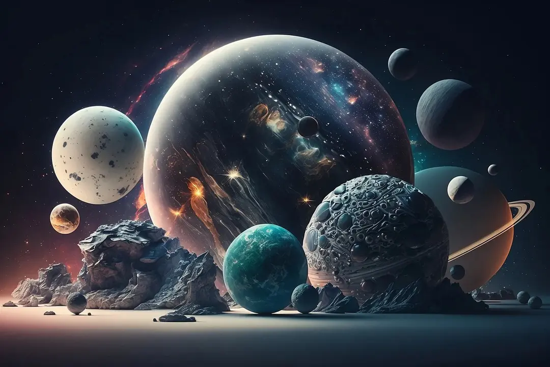 Imagen de archivo de planetas.