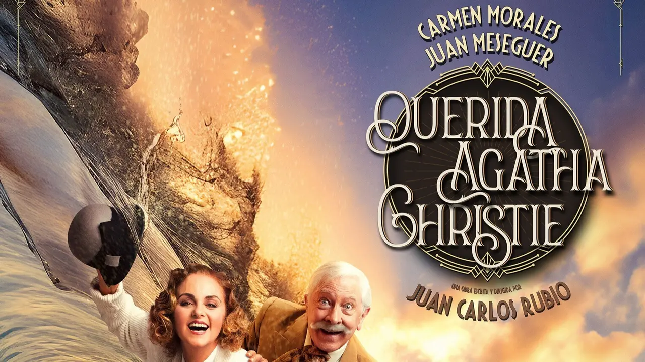 Cartel de la obra 'Querida Agatha Christie' representada en Torrelodones.