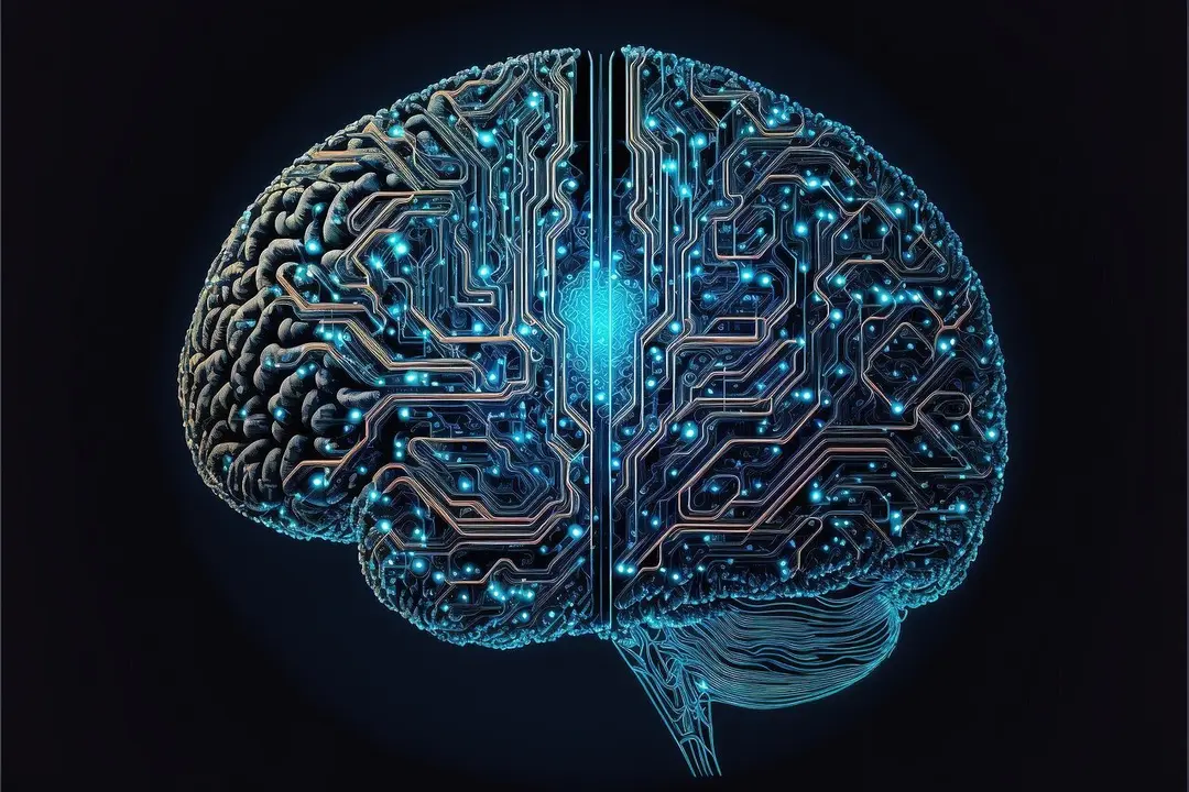 Imagen de archivo de un cerebro creado a partir de Inteligencia Artificial.