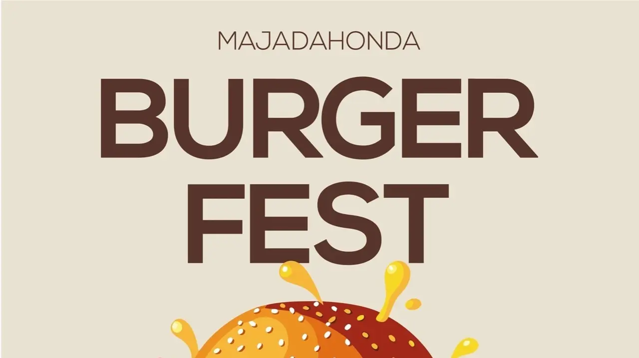 Cartel del 'Burgerfest' de Majadahonda.