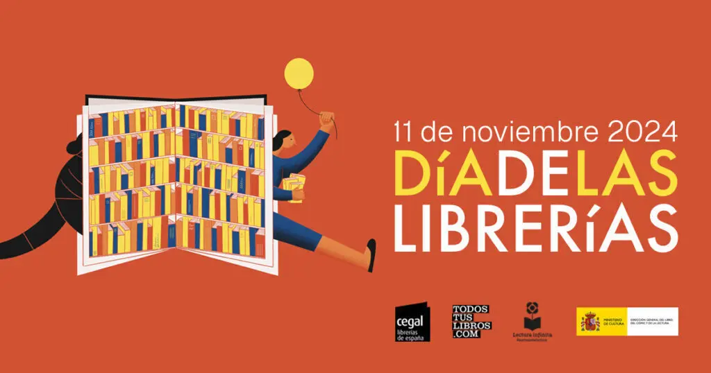 Cartel del D&iacute;a de las Librer&iacute;as realizado por Helena Pallar&eacute;s. Imagen de CEGAL.