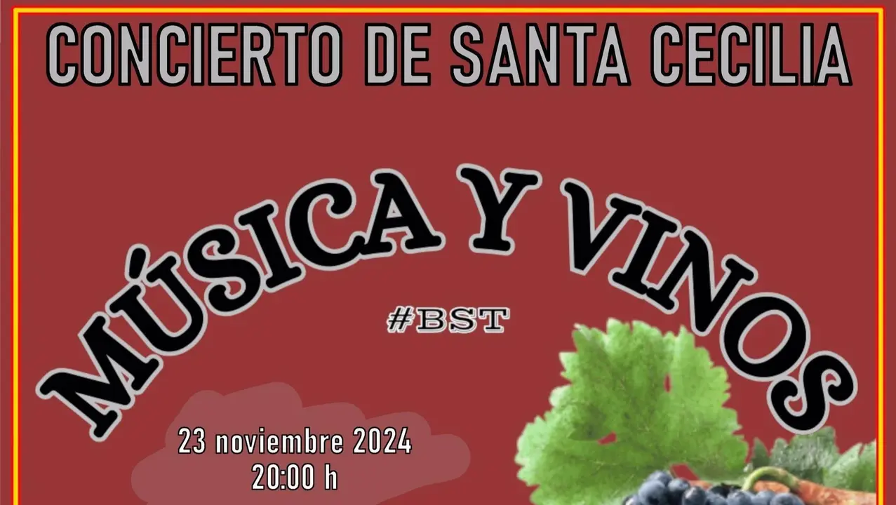 Cartel del Concierto de Santa Cecilia.
