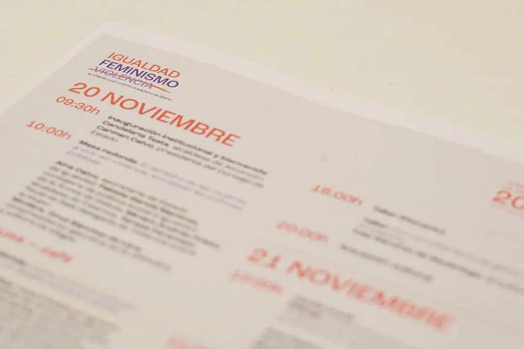 Imagen del cartel de las jornadas contra la Violencia de G&eacute;nero de Alcorc&oacute;n.
