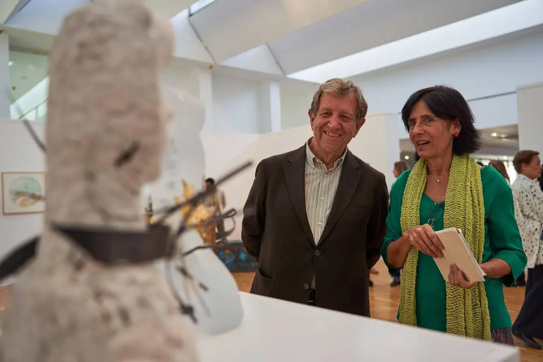 Esculturas de la exposici&oacute;n 'Trazos de la memoria'.