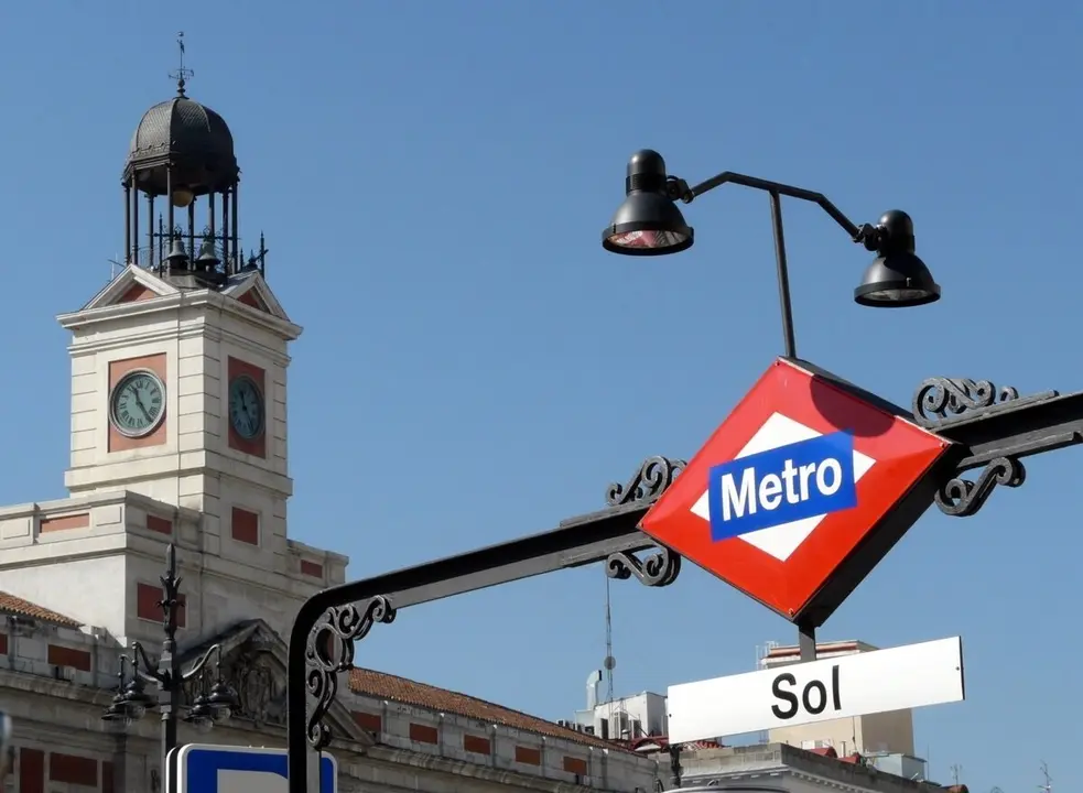 Imagen de archivo estaci&oacute;n de Metro, Sol.