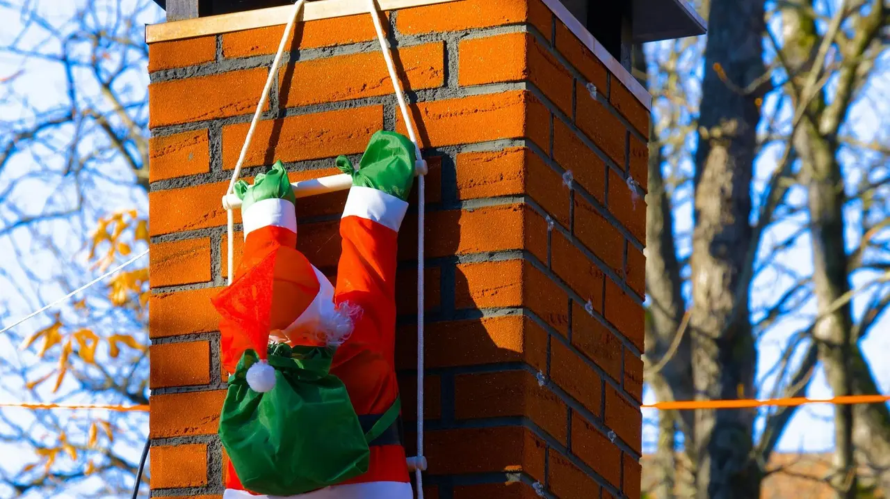 Imagen de un mu&ntilde;eco de Pap&aacute; Noel.