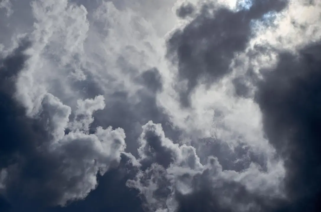 Imagen de archivo de un cielo muy nublado.