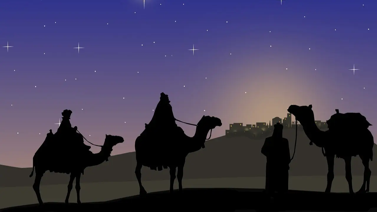 Sombra de los tres Reyes Magos.
