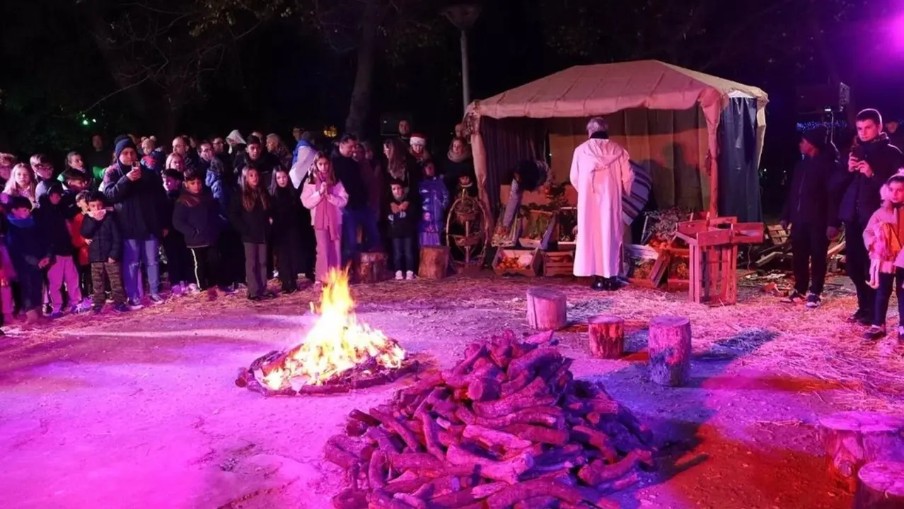 Bel&eacute;n viviente en Ciempozuelos.