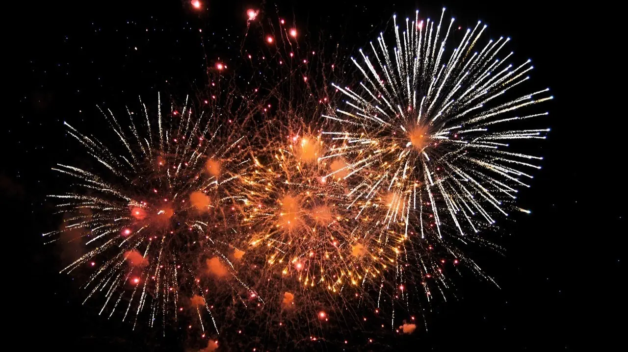 Fuegos artificiales.