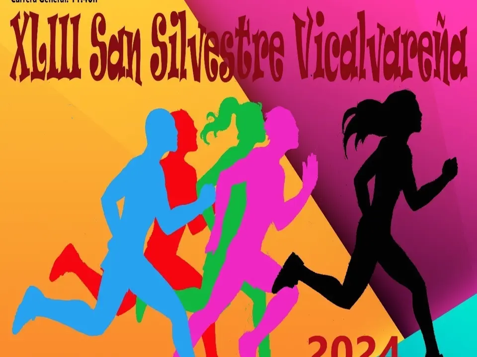 Cartel de la San Silvestre vicalvare&ntilde;a.