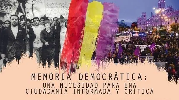 Cartel oficial 'Memoria Democr&aacute;tica'.