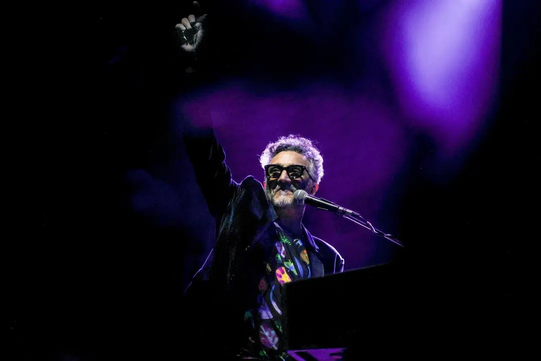 Fito P&aacute;ez en concierto.