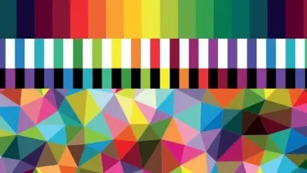 Fondo con formas y colores.