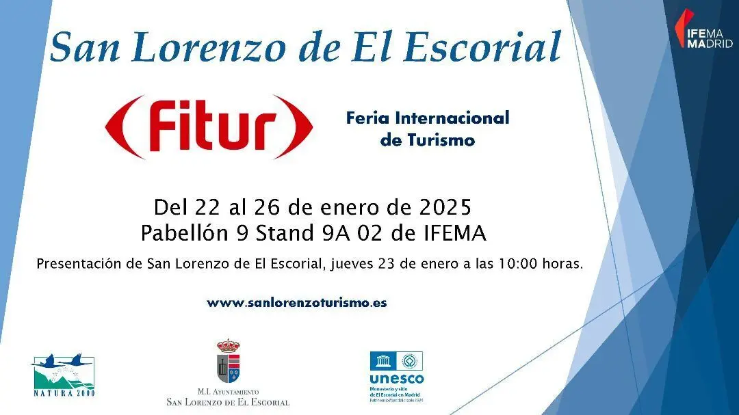 Tarjeta FITUR San Lorenzo de el Escorial.
