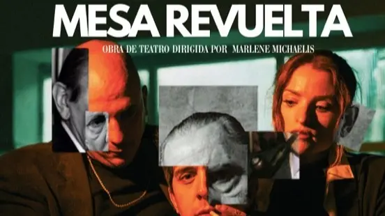 P&oacute;ster oficial, 'Mesa revuelta'.