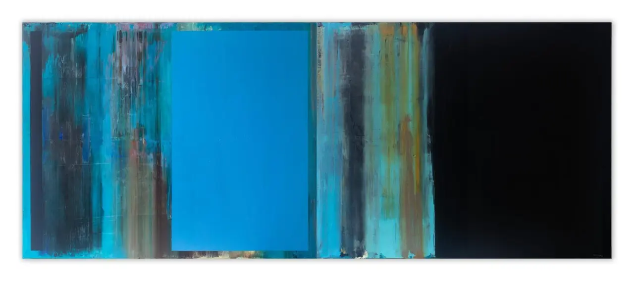 Pil&oacute;n, &oacute;leo sobre tela (2017). &copy; Rafael Canogar.