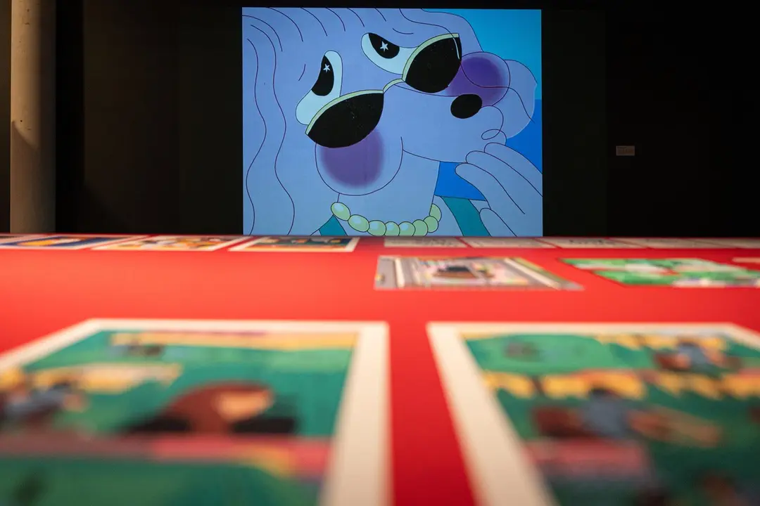 Imagen de la exposici&oacute;n de comics.