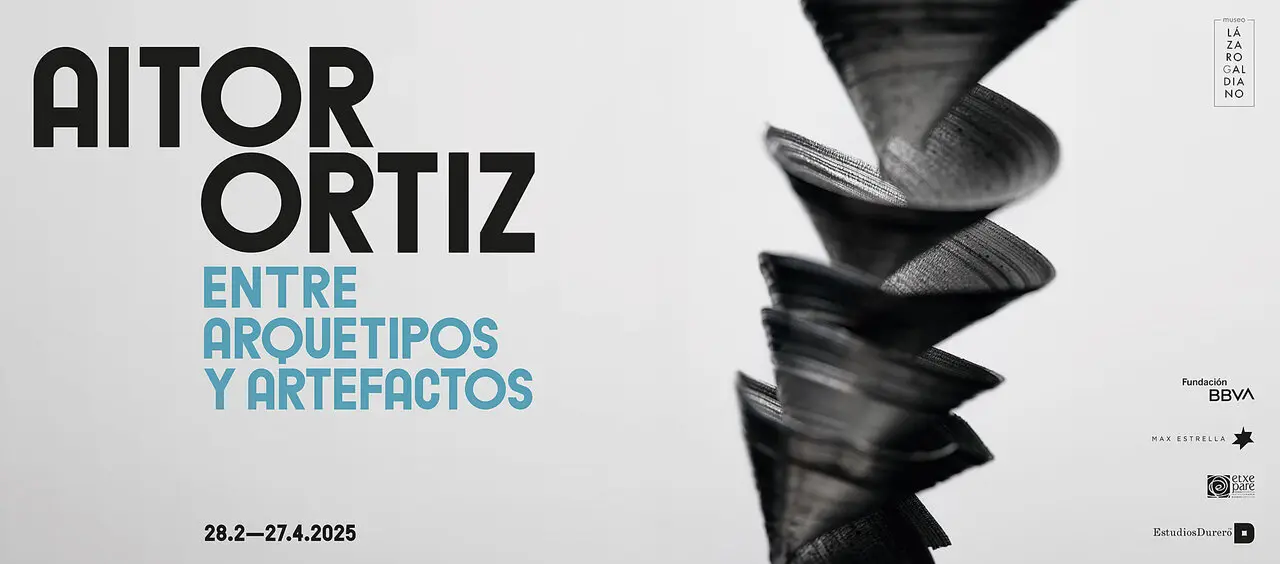 Cartel de la exposici&oacute;n de Aitor Ortiz. Imagen del Museo L&aacute;zaro Galdiano.