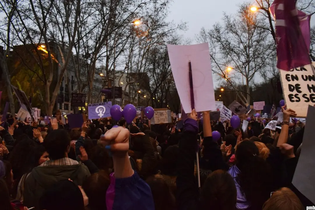 La manifestaci&oacute;n del 8M de 2018. Imagen de Pilar Mesquida.